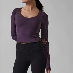 NEW Athleta Shanti Lace Top